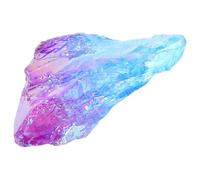 Générique Ornement en Pierre de Cristal Bleu Naturel Petite Colonne Décorative Peinte Pierre de Cristal Portable Anti-Stress Décoration Intérieure et Bureau