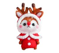 Générique Ornements Animaux De Noël En Feutre | Artisanat Décoratif DIY Lapin Et Élan | Kit de Matériel pour Animaux Compagnons - Pour Arbre De Noël Vacances Salle De Classe Mur Pièce