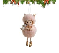 Générique Ornements de Noël Angel | Porte-clés En Peluche Douce Avec Lumière Intégrée - Ange Adorable,Cadeaux pour Femme Enfant Famille Fête Intérieur Extérieur