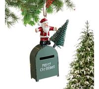 Générique Ornements de Noël en Fer, boîte aux Lettres créative en métal, Ornements d'arbre de Noël - Petite boîte aux Lettres décorative en Fer | Pendentif créatif de d'arbre de noël, déc