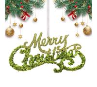 Générique Ornements Flocons De Neige,Pendentif Festif Sûr avec Détail De Paillettes Vertes | Décoration Ornementale pour Arbre De - pour Décoration Intérieure Maison Salon Mur Fenêtre Étagère Table