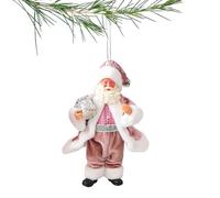 Générique Ornements Père Noël - Tissu 10x18x6cm | Décoration Sapin Père Noëls en Tissu | Figurine Pères Noëls Mignonne | Pendentif Décoratif pour Arbre De Noël Et Maison