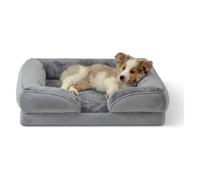 Générique Orthopedic Dog Bed, Canapé Amovible et Lavable for Animaux de Compagnie, nid de Massage et orthopédique for Chien et Chat, indéformable et Respirant.,Memory Foam Dog Bed(88x64x20cm,Red)