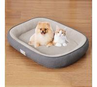 Générique Orthopedic Dog Bed-Removable and Washable Pet Pad Soft and Comfortable Non-Slip Base for Dogs of (Gris, 60x47cm)