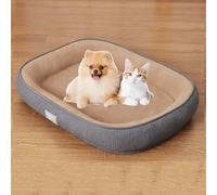 Générique Orthopedic Dog Bed-Removable and Washable Pet Pad Soft and Comfortable Non-Slip Base for Dogs of (Kaki, 60x47cm)