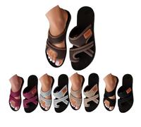 Générique Orthopedic Sandals for Women 2026 Summer Beach Slip On Flip Flops Comfortable Mesh Flats Casual Toe Ring Slippers Arch Support (coffee,41)