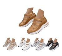 Générique Orthopedic Sandals for Women Summer Hollow Out Closed Toe Sneaker Breathable Comfortable Platform Arch Support Platform Wedge Sandal Slip On Walking Business Slipper (camel,41)