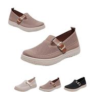 Générique Orthopedic Sandals Women, Woven Orthopedic Breathable Walking Sneaker, Soft Sole Mesh Comfort Orthopedic Sneakers (Coffee,40)