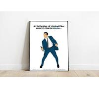 Générique OSS 117 : Le Caire nid d'espions - Hubert - Affiche minimaliste - Poster - Impression (Petit coup de polish, 15 * 20cm)