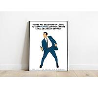 Générique OSS 117 : Le Caire nid d'espions - Hubert - Affiche minimaliste - Poster - Impression (Traître, 11 * 15cm)