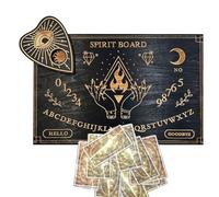 Générique Ouija Spirit Board - Wood Decision Maker Message Board with Letters and Numbers | Spirit Mystical Divination Decor - Planchette for Boys Girls Friends and Spiritual