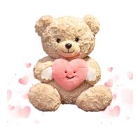 Générique Ours De La Saint-Valentin - Jolie en Peluche, Oreiller Doux, Jouet en Forme De Cœur, Chambre e | Cadeau De Saint-Valentin pour Femme, Petite Amie, Mère, Mariage, Anniversaire, Célébr