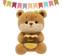 Générique Ours en Peluche - Jouet Apaisant Doux Et Mignon Dessin Animé,Compagnon Doudou Animaux en Peluche - pour Femmes Hommes Filles Garçons Maison Chambre Salon Bureau Lit Canapé Étagère