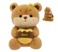 Générique Ours en Peluche | Jouet Calmant Dessin Animé avec Pot À Tenir | Peluche Animal Confort Douce Et Apaisante,pour Femmes Hommes Filles Garçons Maison Chambre Salon Bureau Lit Canapé Étagère