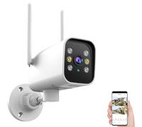 Générique Outdoor 360° Rotating Wireless 5G Dual-Band Camera 2MP 4K PTZ WiFi IP Outdoor H.265 Surveillance Camera Home Security Protection (64G)