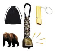 Générique Outdoor Bear Bell - Wildlife Alert Device Whistle | Sturdy Hiking Bell | Outdoor Recreation for Wildlife Alert Backpacking Camping Walking Biking Climbing Mountaineering Wilderness