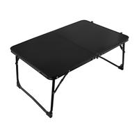 Générique Outdoor Compact Camp Table, Folding Beach, High-Strength Frame Design, Lightweight Structure, Stable Support Legs, Easy Setup Storage, Perfect for Camping, Picnic, (Black)