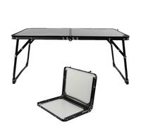 Générique Outdoor Compact Camp Table, Folding Beach Tables with High Strength Frame, Aluminum Alloy Stable Aluminum Composite Panel for Camping, Picnics, and Outdoor Use, 24.01x15.94x10.63 inches