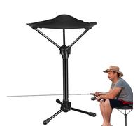 Générique Outdoor Folding Chairs, Portable Camping Stool with Three Height Modes, Foldable Strong Load-Bearing Chair for Parks Train Station Fishing Podium Travel, 16.93x3.54 inches