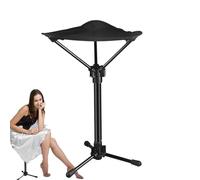 Générique Outdoor Folding Chairs, Train Station Stool, Portable Camping Stool with Adjustable Height, Foldable Strong Load-Bearing Seat for Fishing Park Podium Travel, 16.93x3.54 inches