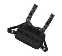 Générique Outdoor Radio Chest, Multifunctional Adjustable Sports Bag, Waterproof Tool Storage, Large Capacity, (Black), Portable Fishing and Outdoor Pursuits, Oxford Cloth