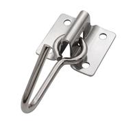 Générique Outdoor String Hooks, Light Hanging Clips, 10.9x5.5cm Swing Support Clamp Set, Stainless Steel Rustproof Holder Kit, Door Window Porch Balcony Garden Lighting Setup Easy Install