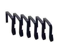 Générique Outdoor String Light Hooks - 6 Pack, Heavy Duty Gutter Clips, 15.5cm | 3D Printed, Christmas Light Hangers, Garden Festoon Fixings For Roof, Wreath, Holiday, Balcony, Wedding, Eaves, Party