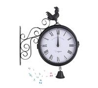 Générique Outdoor- - Vintage dekorative Uhr im Freien | Wandkunst für den Außenbereich, antikes für Garten, Büro, Schlafzimmer, Wohnzimmer, Küche