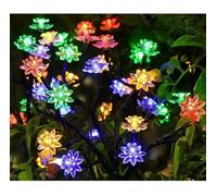 Générique Outdoor Waterproof Cherry Blossom Multicolor Solar Garden Lights, Solar Cherry Blossom Lights Outdoor, for Garden, Outside Yard, Lawn, Patio, Pathway, Party (Colorful Light)