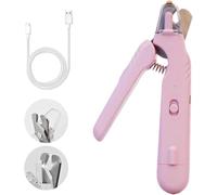 Générique Outil De Coupe des Griffes Doux Et Maîtrisé pour Animaux, Coupe-Griffes pour Animaux avec LED Intégrée, Lames Précises, Recharge USB, Adapté à Tous Les Animaux, Réduit L’anxiété