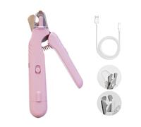 Générique Outil De Coupe des Griffes Doux Et Maîtrisé pour Animaux, Coupe-Griffes pour Animaux avec LED Intégrée, Lames Précises, Recharge USB, Adapté à Tous Les Animaux, Réduit L’anxiété