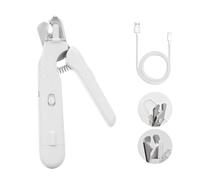 Générique Outil De Coupe des Griffes Doux Et Maîtrisé pour Animaux, Coupe-Griffes pour Animaux avec LED Intégrée, Lames Précises, Recharge USB, Adapté à Tous Les Animaux, Réduit L’anxiété