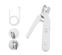 Générique Outil De Coupe des Griffes Doux Et Maîtrisé pour Animaux, Coupe-Griffes pour Animaux avec LED Intégrée, Lames Précises, Recharge USB, Adapté à Tous Les Animaux, Réduit L’anxiété