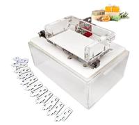 Générique Outil de Coupe Multifonctionnel pour Savon, Coupe-Savon Rond et carré, Distance des Trous réglable, avec Couteau à Modeler, 12 pièces, crée Environ 20 Formes