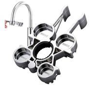 Générique Outil de démontage de mousseur d'évier - Clé retrait robinet 12-en-1 | Clé renforcée pour aérateur de robinet - Pour lavabo de salle de bain, lave-vaisselle, usage domestique, résidentiel