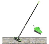 Générique Outil De Désherbage pour Jardin - Brosse De Nettoyage avec Manche Réglable | Outil De Jardinage Et Nettoyage,pour Allées Pavés Crevasses Trottoirs Chemins Patios Pelouses Cours Jardins