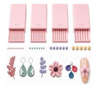 Générique Outil de Fabricant de Boules de Gel d'argile d'impression 3D, Rouleau de Perles d'art des Ongles pour Rouleau d'argile de polymère de Fleurs de Gel 3D 2mm - 5mm(PK)