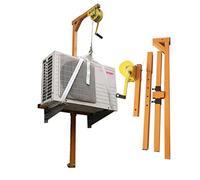 Générique Outil de Levage de climatiseur - Treuil Manuel autobloquant avec Corde de 10 m et Support Pliable en Acier Inoxydable pour Une Installation Facile et Un Support de Levage Lourd