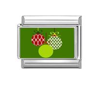 Générique Outil de lien de, connecteur de lien de, thème de noël, attachement de bande, Texture en acier inoxydable, bijoux de noël, accessoires rouges