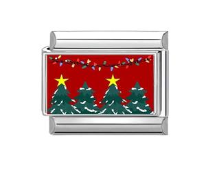 Générique Outil de lien de, connecteur de lien de, thème de noël, attachement de bande, Texture en acier inoxydable, bijoux de noël, accessoires rouges
