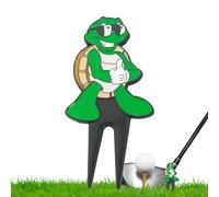 Générique Outil De Réparation De Pitch De Golf - Fourche Portable en Forme De Tortue en Métal Accessoire De Golf,Marqueur De Balle Et Outil Divot,pour Hommes Femmes Terrain Court Gazon Pelouse