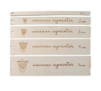 Générique Outil De Séparateur De Macrame - 5 Pièces Rectangle en Bois Rectangle Modrame Modèle Règles Auxiliaires, Espaceurs Outils De Support De Fibre De Dentelle Frange
