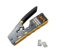 Générique Outil de sertissage RJ45, pince à sertir, connecteur modulaire for fil tout-en-un Ethernet Cat6 Cat5 Cat5e 8P8C