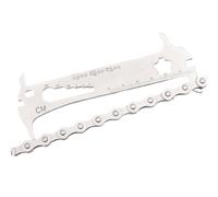 Générique Outil de vérification de chaîne de vélo, jauge de Mesure de maillon de chaîne multifonctionnelle 3 en 1, règle de Mesure d'usure, Accessoire de vélo pour Le Remplacement et la réparation