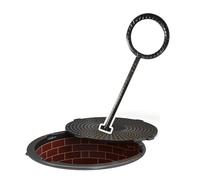 Générique Outil d'ouverture de Regard Robuste - Levier de Levage Universel pour plaques d'égout, Crochet/clé pour l'extraction de couvercles en Bord de Route (30 cm / 11,75") - Lève-Regard Durable