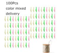 Générique Outil Enfile-Aiguille,Crochet pour Enfiler Rapidement | 100 Pièces Enfile-Aiguille en Forme de Poisson pour la Broderie - pour Grand-Mère, Mère, Débutants, Tricot, Laine, et Perlage