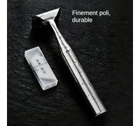 Générique Outil Grattoir pour Aliments,Acier Inoxydable et Passage au Lave-Vaisselle - Grattoir De Nettoyage pour Cuisine,pour Sol Mur Autocollant Givre Glace Intérieur Ustensiles De Cuisine Coin