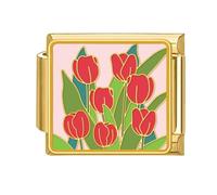Générique Outil Multifonctionnel de Lien de, Texture en Acier Inoxydable, breloque de Connexion modulaire de Fleur pour Bijoux Collier modulaire