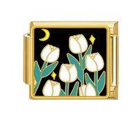 Générique Outil Multifonctionnel de Lien de, Texture en Acier Inoxydable, breloque de Connexion modulaire de Fleur pour Bijoux Collier modulaire