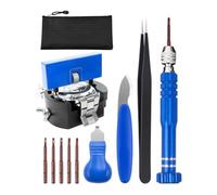 Générique Outil Pile De Montre Avec Pincette Et Outils à Main Robustes | Ouvre-Boîtier pour Changement de Pile pour Électronique Lunettes Bijoux Maison Atelier